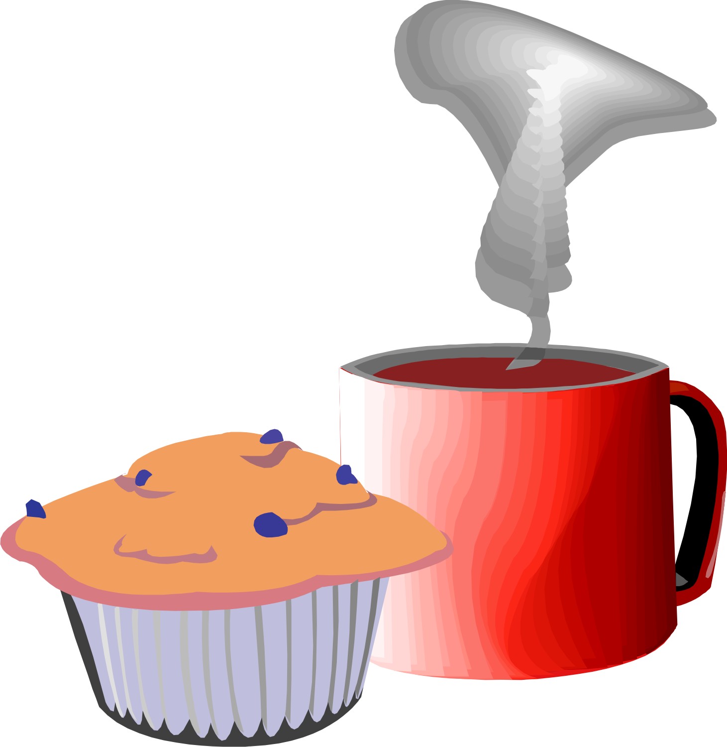 free clipart coffee and muffin - photo #36